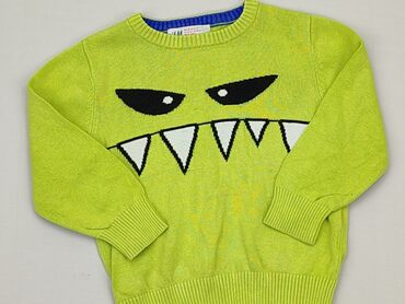 sweterek popielaty bawelna lub wełna ciemny popiel: Sweterek, H&M, 1.5-2 lat, 87-92 cm, stan - Dobry