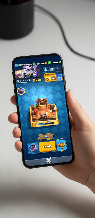 Digər kolleksiyalar: Clash Royale hesabı - Kral səviyyəsi: 53 - Kupa Yolu: 11 450 kubok — 1