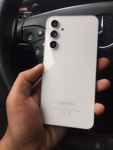 samsung a10s ekran: Samsung Galaxy A54, 128 GB, rəng - Ağ, Zəmanət, Düyməli, Barmaq izi