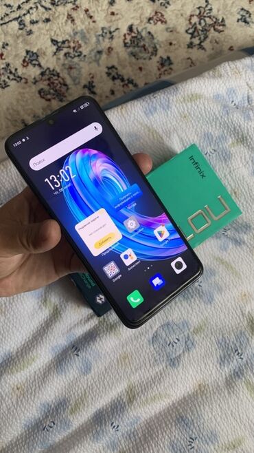 купить телефон техно: Infinix Note 30i, Жаңы, 256 ГБ, түсү - Кызгылт көк, 2 SIM