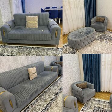 Mətbəx mebeli: İşlənmiş, Divan, Jurnal masası, 2 kreslo, Divan