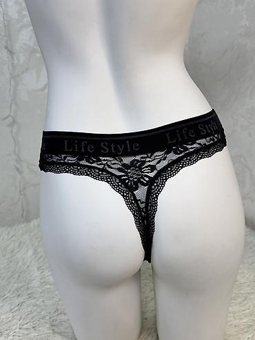 Трусики: Кружевные женские трусики-стринги Life Style Размер S - Модель — 3