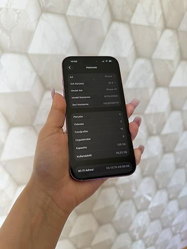 Apple iPhone: IPhone 16, 128 GB, Çəhrayı, Face ID, Barmaq izi — 6