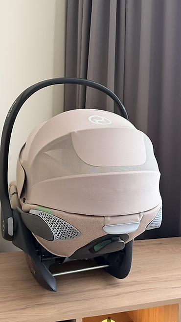 hipseat: Детское автокресло-переноска Cybex (группа 0+) в бежевом цвете — 4