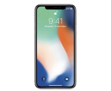 Apple iPhone: IPhone X, Б/у, 64 ГБ, White Titanium, Чехол, 79 %