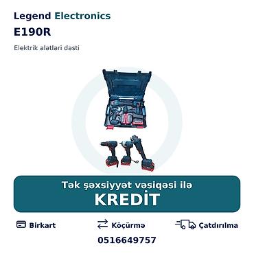 kreditle drel: Elan başlığı: Alətlər dəsti E190R, 18V Elan mətni: Legend Electronics — 1