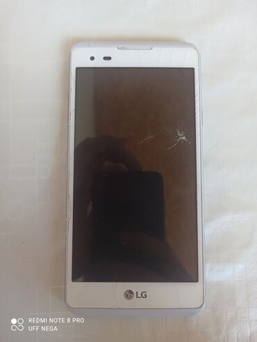 телефое: LG K61, Колдонулган, 16 ГБ, түсү - Ак, 2 SIM