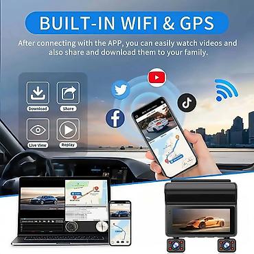 Avtoelektronika: Videoreqistratorlar, Yeni, Zərbə sensoru ilə, Globex, >256 gb, Çin, Pulsuz çatdırılma — 8