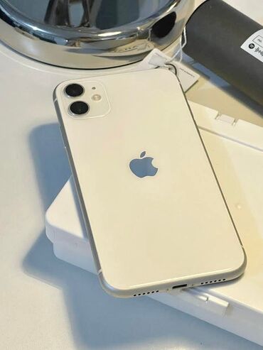 Apple iPhone: IPhone 11, 64 GB, Ağ, Barmaq izi, Face ID, Sənədlərlə