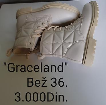 Gležnjače: Nove Graceland ženske čizme, broj 36 - Boja: Bež - Model: gležnjače — 2