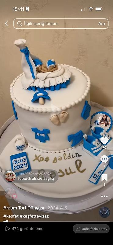 çanta kisi: 🎂 AD GÜNÜ VƏ XÜSUSİ GÜNLƏR ÜÇÜN TORTLAR 🎂 ✨ Ev şəraitində, təmiz və — 6