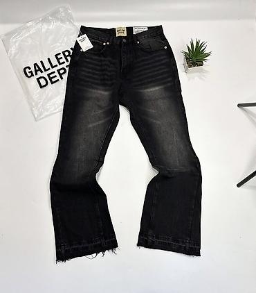 Джинсы: Джинсы Gallery Dept. - Цвет: выцветший черный/угольный с эффектом — 1