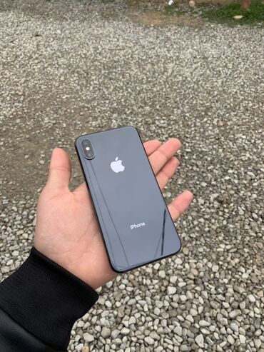 ıphone xr: IPhone X, 64 GB, Space Gray, Simsiz şarj, Face ID, Sənədlərlə