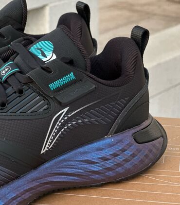 горячий перец для похудения: Кроссовки для бега/тренировок Li-Ning - Цвет: черный с бирюзовыми