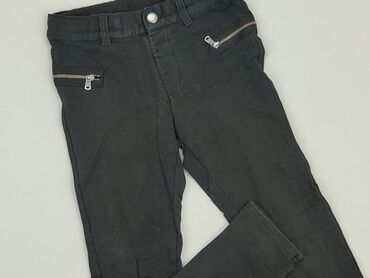 czarne szerokie spodnie z wysokim stanem: Other children's pants, KappAhl, 8 years, 122/128, condition - Good