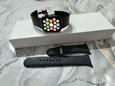apple watch 4 44: İşlənmiş, Smart saat, Apple, Аnti-lost, rəng - Qara