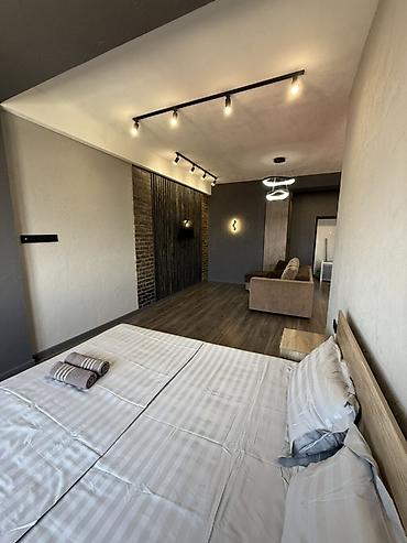 Посуточная аренда квартир: 1 комната, Душевая кабина, Постельное белье, Кондиционер — 8