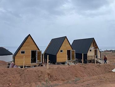 Строительство под ключ: A‑образный дом (A-frame) на свайно-столбчатом основании - — 5
