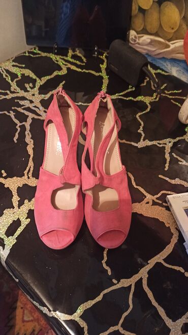 туфли нубук: Туфли 37, цвет - Розовый