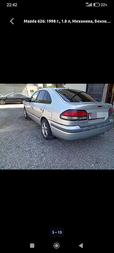 спарк сатуу: Mazda 626: 1998 г., 1.8 л, Кол менен иштөөчү, Бензин, Седан — 4