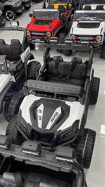 Детские электрокары: Ofraad RZR maddeli 4x4 motor Rez’in teker deri oturacak 1yaşdan — 1