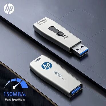 Digər kompüter aksesuarları: Fləş kart "HP" 64 GB 3.2 USB Brend: HP Yaddaşın həcmi: 64 İnterfeys