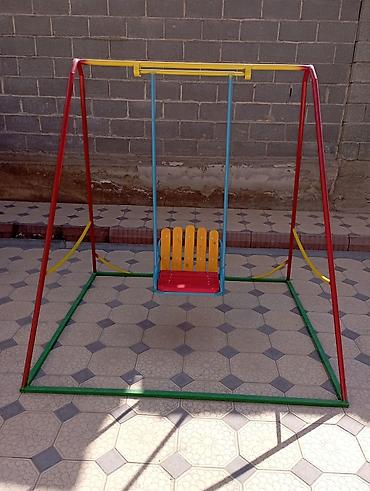 Детские качели: Детские каркасные качели! безопасные, надёжные, практичные! широкие — 16