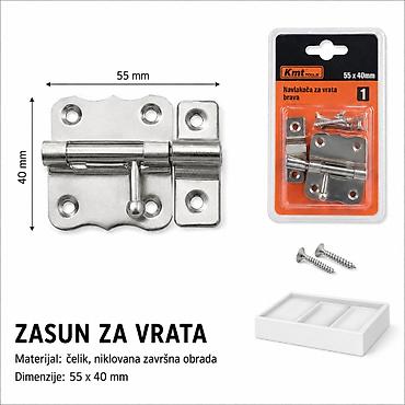 KMT Leptirasti zasun 9360186 Praktičan leptirasti zasun za vrata