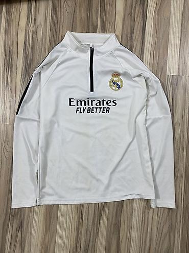 xtep куртка: Тренировочная кофта Real Madrid с длинным рукавом - Цвет: белый с — 1