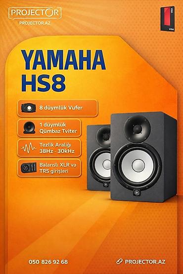 Yamaha HS8 studiya monitorları - 8 düymlük vufer – dərin və dəqiq lalafo.az -da Yamaha HS8 studiya monitorları - 8 düymlük vufer – dərin və dəqiq