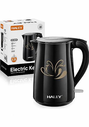 Mətbəx texnikası: №: 4664 Məhsulun adı: Elektrik çaydan Haley HY-8862 2.2 l 1800 W, qara — 1