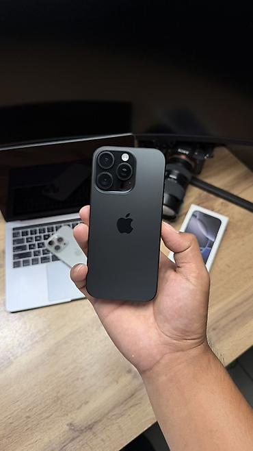 IPhone 16 Pro, Б/у, 256 ГБ, Black Titanium, Коробка, 90 %