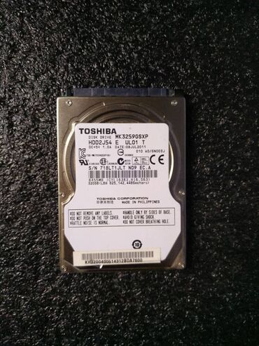 переходник на жесткий диск: Накопитель, Б/у, Toshiba, HDD, 2.5", Для ноутбука