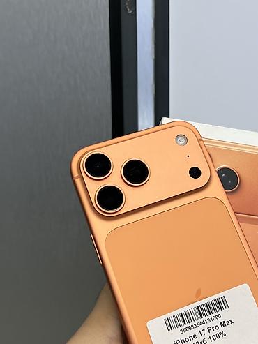 повербанк для айфона: IPhone 17 Pro Max, Б/у, 512 ГБ, Оранжевый, Защитное стекло, Чехол, Коробка, В рассрочку, 100 % — 3