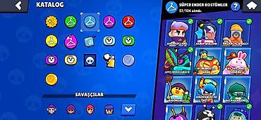 Игрушки: Brawl Stars oyun hesabı - Kupa yolu: 37,478 (ən yüksək 37,486), Liga — 4