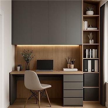 Спальные гарнитуры: Спальный гарнитур, Трюмо, МДФ, цвет - Бежевый — 5