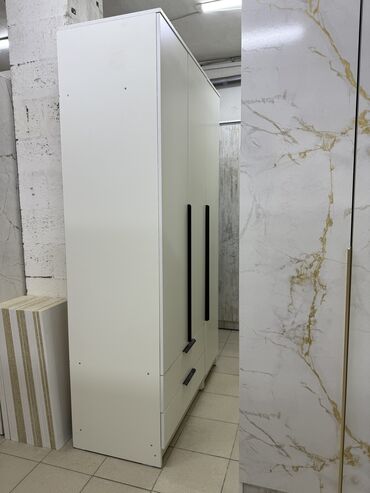 Шифоньеры: Шифоньер, Новый, Прямой, цвет - Белый, ЛДСП — 3