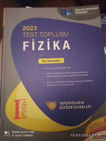 efootball 2023: Məhsul: “2023 Test Toplusu – Fizika (I hissə)”, Dövlət İmtahan Mərkəzi — 1