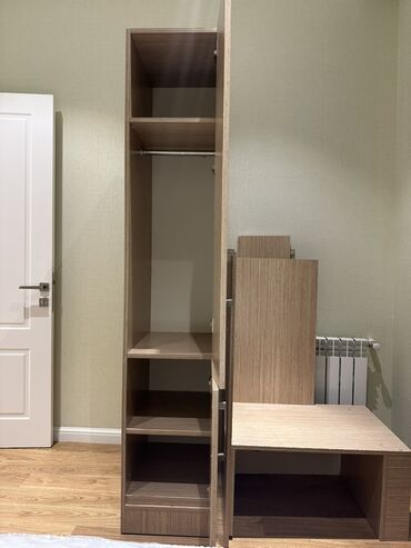 Mətbəx mebeli: Giriş üçün çoxfunksiyalı mebel dəsti - Material: ağac fakturalı