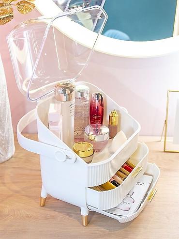 Шкатулки и подставки: Органайзер для косметики Выражение "красота в простоте", устоявшаяся — 7