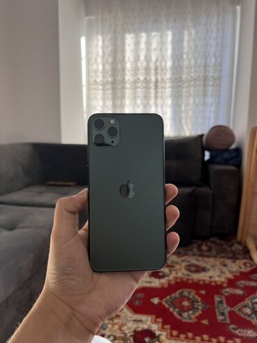 Apple iPhone: IPhone 11 Pro Max, Б/у, 256 ГБ, Alpine Green, 100 %