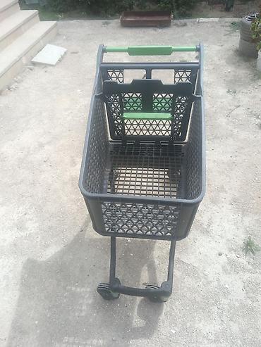 yasil setka: Supermarket alış-veriş arabası - Material: möhkəm plastik korpus və — 3