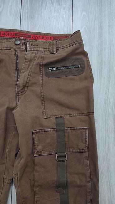 Брюки: Мужские брюки, L, Б/у, цвет - Коричневый, Самовывоз, Бесплатная доставка, Платная доставка — 7