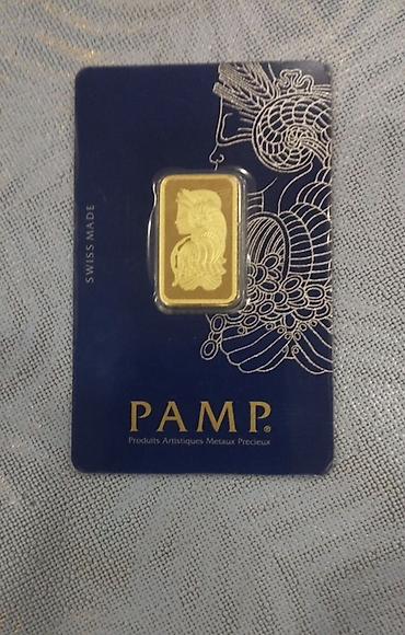 qizil sat: 10 GRAMLIQ PUMP QIZIL Real alıcıya cuzi endirim olacaq.PAMP Suisse — 1