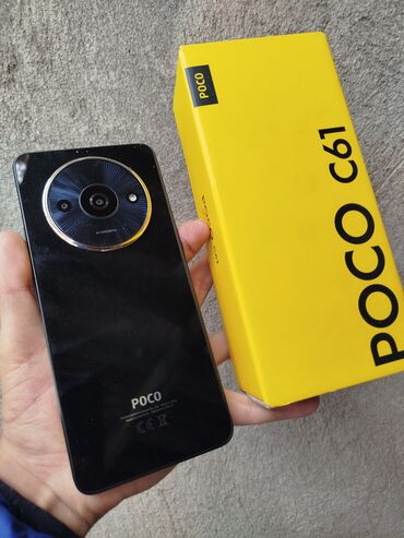 Poco: Poco C61, Новый, 64 ГБ, цвет - Черный, 2 SIM