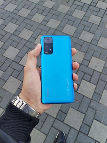 sumqayıt telefonlar: Xiaomi Redmi Note 11, 128 GB, rəng - Göy, 
 Düyməli, Barmaq izi, Face ID