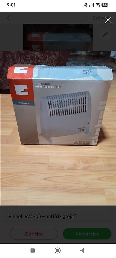 Einhell FW 500 – antifriz grejač - Tip: električni konvektorski — 1
