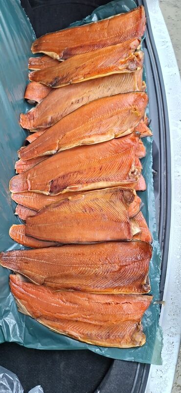Мясо, рыба, птица: Лосось копчёный Дальневосточный, (остров Сахалин) 1700с за кг, так же