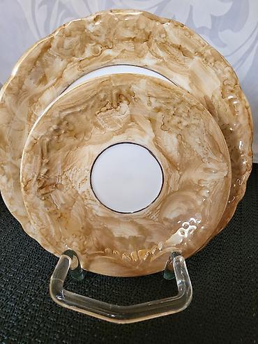 autima: Trodelni porcelanski poljski set iz 70ih god. Porcelanski set — 8