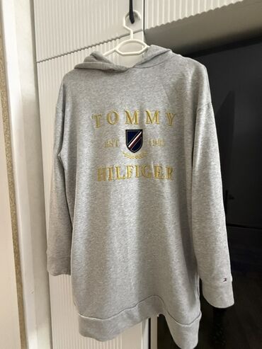 женские кофты с длинным рукавом: Мужская толстовка, Tommy Hilfiger, S, цвет - Серый